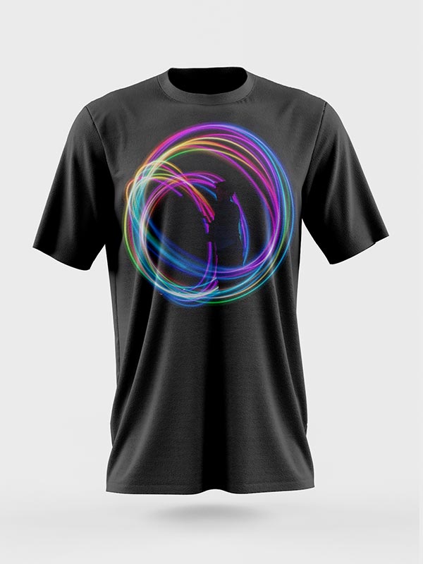 Home 15 t shirt 04 T-Shirt Black With Centre Design